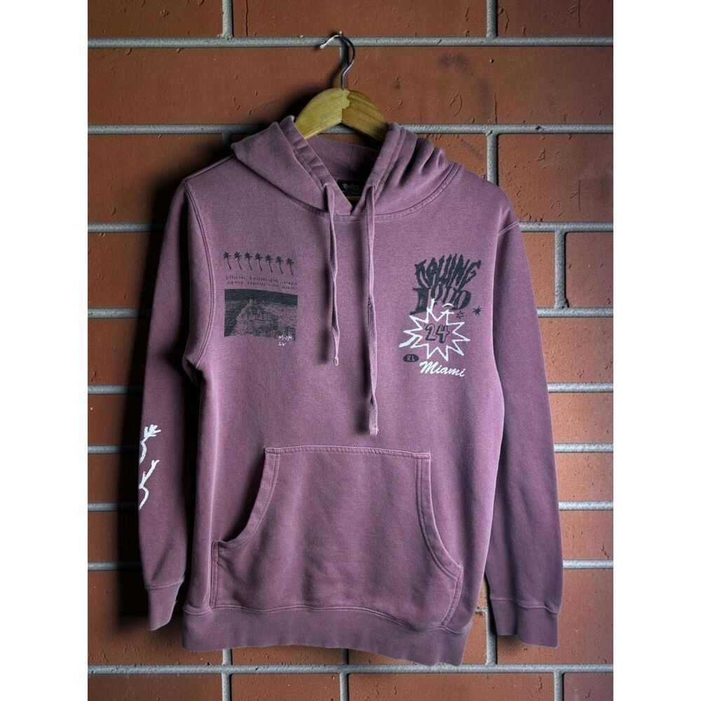 Rolling Loud Miami 2024 Hoodie Small Pink Graphic Festival Pullover